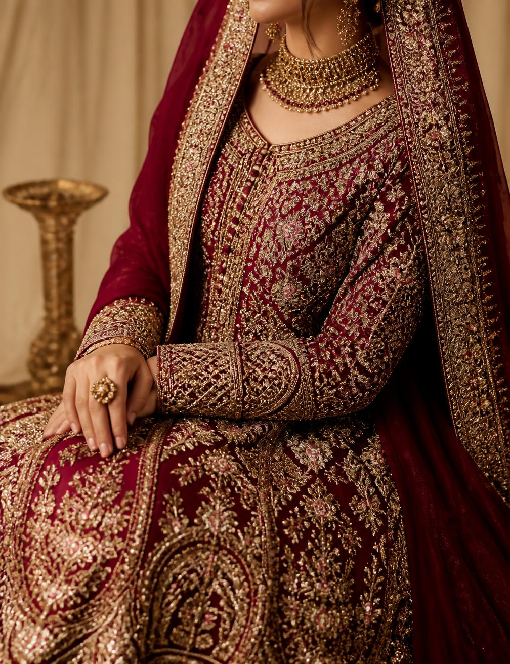 Bridal Wear bespoke Pakistani outfit